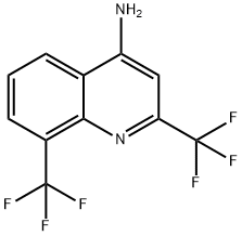2,8-双(三氟甲基)喹啉-4-胺 结构式