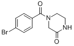 4-(4-BROMOBENZOYL)-2-PIPERAZINONE 结构式