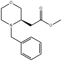 (R)-(4-BENZYL-MORPHOLIN-3-YL)-ACETIC ACID METHYL ESTER 结构式