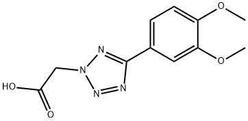 5-(3,4-DIMETHOXYPHENYL)-2H-TETRAZOL-2-YL]ACETIC ACID 结构式