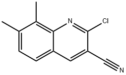 2-氯-7,8-二甲基喹啉-3-腈 结构式