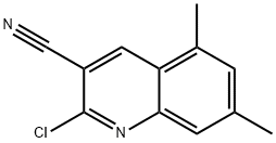 2-氯-5,7-二甲基喹啉-3-腈 结构式