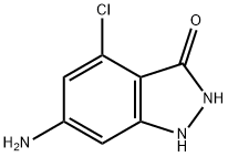 6-氨基-4-氯-1H-吲唑-3-醇 结构式