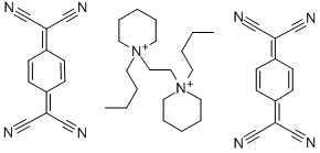 (TCNQ)2 PYRIDINOETHYLENE(DI-N,N'-BUTYL) 结构式