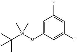 叔丁基(3,5-二氟苯基)二甲基硅烷 结构式