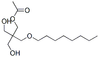 1,3-Propanediol, 2,2-bis(hydroxymethyl)-, acetate, octyl ether 结构式