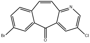 7-BROMO-3-CHLORO-5H-BENZO[4,5]CYCLOHEPTA[1,2-B]PYRIDIN-5 结构式