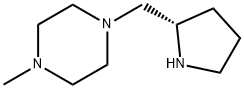 (S)-1-甲基-4-(吡咯烷-2-基甲基)哌嗪 结构式