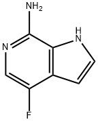 1H-Pyrrolo[2,3-c]pyridin-7-aMine, 4-fluoro- 结构式