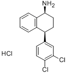 rac-cis-N-Desmethyl Sertraline Hydrochloride 结构式