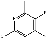 2-氯-5-溴-4,6-二甲基吡啶 结构式