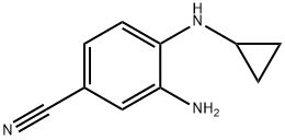 3-AMino-4-(cyclopropylaMino)benzonitrile 结构式