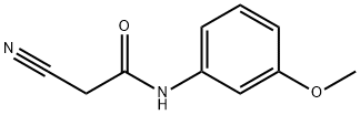 2-氰基-N-(3-甲氧苯基)乙酰胺 结构式