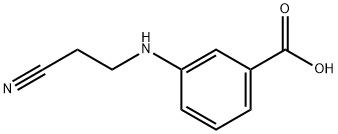 Benzoic acid, 3-[(2-cyanoethyl)amino]- (9CI) 结构式