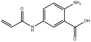 Benzoic acid, 5-acrylamido-2-amino- (7CI) 结构式