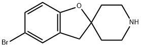 5-溴-3H-螺[苯并呋喃-2,4'-哌啶] 结构式