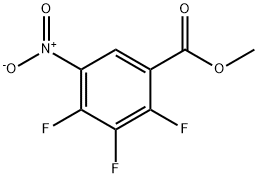 2,3,4-三氟-5-硝基苯甲酸甲酯 结构式
