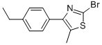 2-BROMO-4-(4-ETHYLPHENYL)-5-METHYLTHIAZOLE 结构式