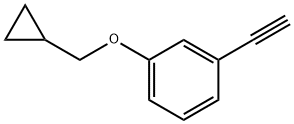 1-(Cyclopropylmethoxy)-3-ethynylbenzene 结构式