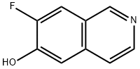 6-Isoquinolinol,  7-fluoro- 结构式