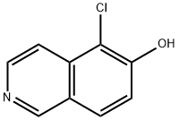 5-氯-6-羟基-异喹啉 结构式