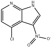 4-氯-3-硝基-1H-吡咯并[2,3-B]吡啶 结构式