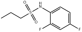 N-(2,4-二氟苯基丙烷)-1-磺酰胺 结构式