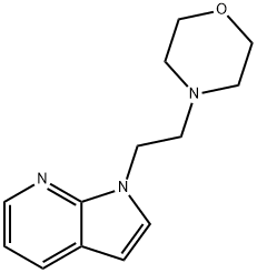 4-[2-(1H-pyrrolo[2,3-b]pyridin-1-yl)ethyl]morpholine 结构式