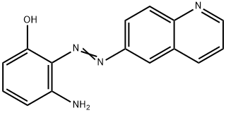 3-Amino-2-(6-quinolylazo)phenol 结构式