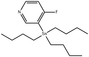 4-FLUORO-3-(TRIBUTYLSTANNYL)PYRIDINE 结构式