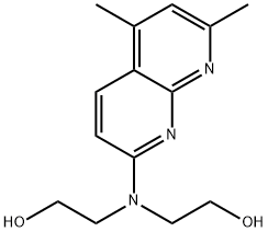 2-[(5,7-dimethyl-1,8-naphthyridin-2-yl)-(2-hydroxyethyl)amino]ethanol 结构式
