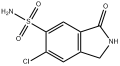 6-CHLORO-3-OXO-2,3-DIHYDRO-1H-ISOINDOLE-5-SULFONIC ACID AMIDE 结构式