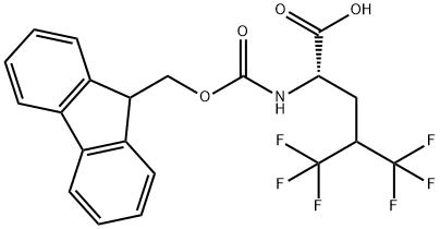 (S)-N-Fmoc-5,5,5,5,5,5-Hexafluoroleucine 结构式