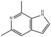 5,7-DIMETHYL-6-AZAINDOLE 结构式