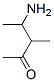 2-Pentanone, 4-amino-3-methyl- (9CI) 结构式