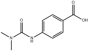 4-(3,3-二甲基-脲)苯甲酸 结构式