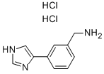 3-(1H-咪唑-4-基)苄胺盐酸盐 结构式