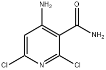 4-氨基-2,6-二氯烟酰胺 结构式