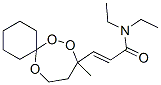 2-Propenamide,  N,N-diethyl-3-(9-methyl-7,8,12-trioxaspiro[5.6]dodec-9-yl)-,  (2E)- 结构式