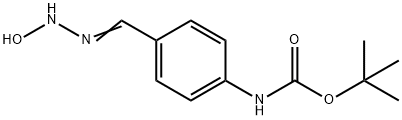 (4-(N'-羟基氨基甲酰)苯基)氨基甲酸叔丁酯 结构式