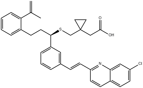 孟鲁司特钠杂质B 结构式