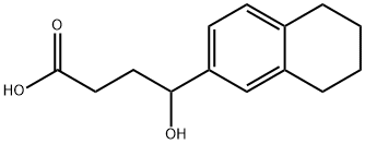 4-羟基-4-(5,6,7,8-四氢萘-2-基)丁酸 结构式