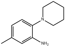 5-甲基-2-(1-哌啶基)苯胺 结构式