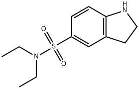 N,N-二乙基-2,3-二氢-1H-吲哚-5-磺酰胺 结构式
