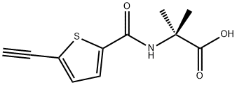 Alanine,  N-[(5-ethynyl-2-thienyl)carbonyl]-2-methyl- 结构式