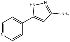 5-(4-吡啶基)-1H-吡唑-3-胺 结构式