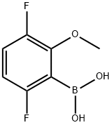 3,6-二氟-2-甲氧基苯硼酸 结构式