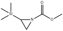 1-Aziridinecarboxylic  acid,  2-(trimethylsilyl)-,  methyl  ester 结构式