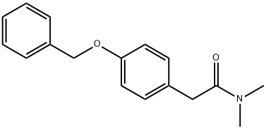 4-(BENZYLOXY)-N,N-DIMETHYLPHENYLACETAMIDE 结构式