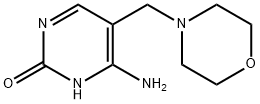 6-氨基-5-(N-吗啉基甲基)嘧啶-2(1H)-酮 结构式